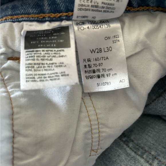 501® Levi's® Original Jeans Medium Indigo Worn In - Picture 8 of 9